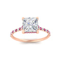 Thumbnail 13 - cathedral-hidden-halo-princess-cut-pink-sapphire-ring-in-rose-gold-FD9788PRRGSADRPI-NL-RG