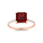 Load image into Gallery viewer, cathedral-hidden-halo-princess-cut-ruby-and-diamond-ring-in-rose-gold-FD9788PRRGRUDR-NL-RG.jpg
