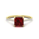 Load image into Gallery viewer, cathedral-hidden-halo-princess-cut-ruby-and-diamond-ring-in-yellow-gold-FD9788PRRGRUDR-NL-YG.jpg
