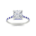 Load image into Gallery viewer, cathedral-hidden-halo-princess-cut-sapphire-ring-in-white-gold-FD9788PRRGSABL-NL-WG
