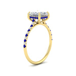 Load image into Gallery viewer, cathedral-hidden-halo-princess-cut-sapphire-ring-in-yellow-gold-FD9788PRRGSABL-NL-YG
