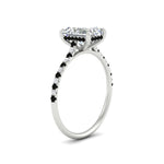 Load image into Gallery viewer, cathedral-hidden-halo-radiant-cut-black-diamond-ring-in-white-gold-FD9788RARGBLACK-NL-WG
