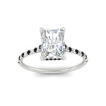 Load image into Gallery viewer, cathedral-hidden-halo-radiant-cut-black-diamond-ring-in-white-gold-FD9788RARGBLACK-NL-WG
