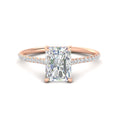Thumbnail 1 - cathedral-hidden-halo-radiant-cut-diamond-ring-in-rose-gold-FD9788RAR-NL-RG