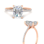 Load image into Gallery viewer, cathedral-hidden-halo-radiant-cut-diamond-ring-in-rose-gold-FD9788RAR-NL-RG
