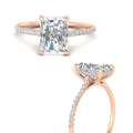 Thumbnail 2 - cathedral-hidden-halo-radiant-cut-diamond-ring-in-rose-gold-FD9788RAR-NL-RG