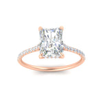 Load image into Gallery viewer, cathedral-hidden-halo-radiant-cut-diamond-ring-in-rose-gold-FD9788RAR-NL-RG
