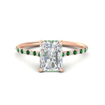 Load image into Gallery viewer, cathedral-hidden-halo-radiant-cut-emerald-ring-in-rose-gold-FD9788RARGEMGR-NL-RG
