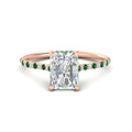 Thumbnail 16 - cathedral-hidden-halo-radiant-cut-emerald-ring-in-rose-gold-FD9788RARGEMGR-NL-RG