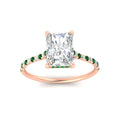 Thumbnail 18 - cathedral-hidden-halo-radiant-cut-emerald-ring-in-rose-gold-FD9788RARGEMGR-NL-RG