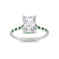 Thumbnail 48 - cathedral-hidden-halo-radiant-cut-emerald-ring-in-white-gold-FD9788RARGEMGR-NL-WG