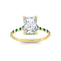 Thumbnail 78 - cathedral-hidden-halo-radiant-cut-emerald-ring-in-yellow-gold-FD9788RARGEMGR-NL-YG