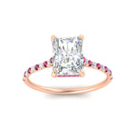 Load image into Gallery viewer, cathedral-hidden-halo-radiant-cut-pink-sapphire-ring-in-rose-gold-FD9788RARGSADRPI-NL-RG
