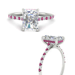 Load image into Gallery viewer, cathedral-hidden-halo-radiant-cut-pink-sapphire-ring-in-white-gold-FD9788RARGSADRPI-NL-WG
