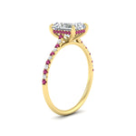 Load image into Gallery viewer, cathedral-hidden-halo-radiant-cut-pink-sapphire-ring-in-yellow-gold-FD9788RARGSADRPI-NL-YG
