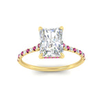 Load image into Gallery viewer, cathedral-hidden-halo-radiant-cut-pink-sapphire-ring-in-yellow-gold-FD9788RARGSADRPI-NL-YG
