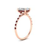 Load image into Gallery viewer, cathedral-hidden-halo-radiant-cut-ruby-ring-in-rose-gold-FD9788RARGRUDR-NL-RG
