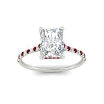 Load image into Gallery viewer, cathedral-hidden-halo-radiant-cut-ruby-ring-in-white-gold-FD9788RARGRUDR-NL-WG

