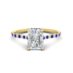 Load image into Gallery viewer, cathedral-hidden-halo-radiant-cut-sapphire-ring-in-yellow-gold-FD9788RARGSABL-NL-YG
