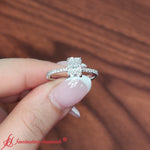 Load image into Gallery viewer, cathedral-hidden-halo-radiant-cut-diamond-ring-in-white-gold-FD9788R
