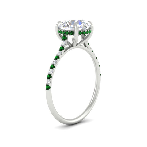 cathedral-hidden-halo-round-cut-emerald-ring-in-white-gold-FD9788RORGEMGR-NL-WG