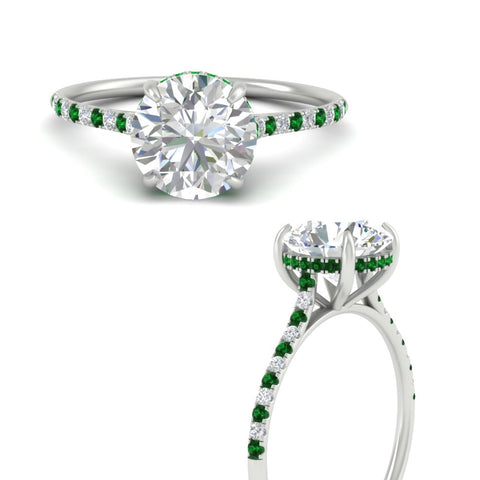 cathedral-hidden-halo-round-cut-emerald-ring-in-white-gold-FD9788RORGEMGR-NL-WG