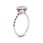 Load image into Gallery viewer, cathedral-hidden-halo-round-cut-pink-sapphire-ring-in-white-gold-FD9788RORGSADRPI-NL-WG
