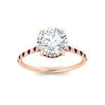 Load image into Gallery viewer, cathedral-hidden-halo-round-cut-ruby-ring-in-rose-gold-FD9788RORGRUDR-NL-RG

