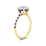 Load image into Gallery viewer, cathedral-hidden-halo-round-cut-sapphire-ring-in-yellow-gold-FD9788RORGSABL-NL-YG
