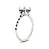 Load image into Gallery viewer, cathedral-hidden-halo-semi-mount-black-diamond-ring-in-white-gold-FD9788SMRGBLACK-NL-WG