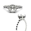 Load image into Gallery viewer, cathedral-hidden-halo-semi-mount-black-diamond-ring-in-white-gold-FD9788SMRGBLACK-NL-WG