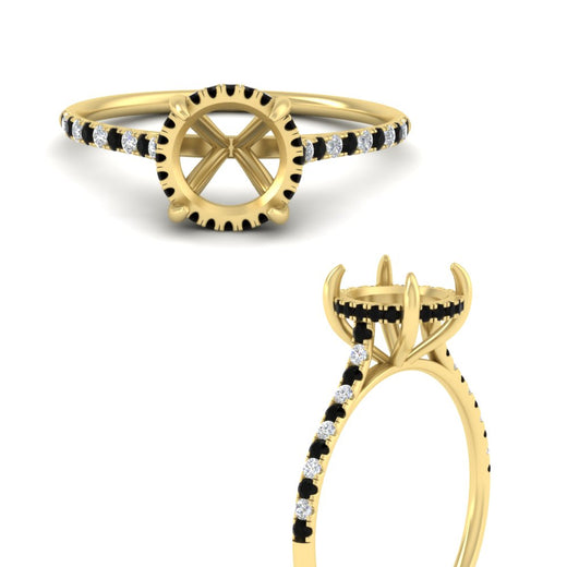 cathedral-hidden-halo-semi-mount-black-diamond-ring-in-yellow-gold-FD9788SMRGBLACK-NL-YG