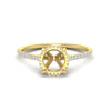 Load image into Gallery viewer, cathedral-hidden-halo-semi-mount-diamond-ring-in-yellow-gold-FD9788SMR-NL-YG
