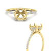Load image into Gallery viewer, cathedral-hidden-halo-semi-mount-diamond-ring-in-yellow-gold-FD9788SMR-NL-YG