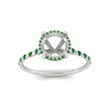 Load image into Gallery viewer, cathedral-hidden-halo-semi-mount-emerald-ring-in-white-gold-FD9788SMRGEMGR-NL-WG