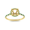 Load image into Gallery viewer, cathedral-hidden-halo-semi-mount-emerald-ring-in-yellow-gold-FD9788SMRGEMGR-NL-YG