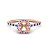 Load image into Gallery viewer, cathedral-hidden-halo-semi-mount-sapphire-ring-in-rose-gold-FD9788SMRGSABL-NL-RG
