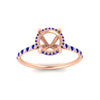 Load image into Gallery viewer, cathedral-hidden-halo-semi-mount-sapphire-ring-in-rose-gold-FD9788SMRGSABL-NL-RG
