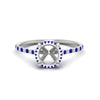 Load image into Gallery viewer, cathedral-hidden-halo-semi-mount-sapphire-ring-in-white-gold-FD9788SMRGSABL-NL-WG