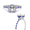 Load image into Gallery viewer, cathedral-hidden-halo-semi-mount-sapphire-ring-in-white-gold-FD9788SMRGSABL-NL-WG