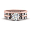 Load image into Gallery viewer, cathedral-multi-stack-black-diamond-band-ring-in-FD9275ROGBLACK-NL-RG