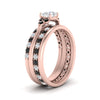 Load image into Gallery viewer, cathedral-multi-stack-black-diamond-band-ring-in-FD9275ROGBLACK-NL-RG