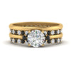 Load image into Gallery viewer, cathedral-multi-stack-black-diamond-band-ring-in-FD9275ROGBLACK-NL-YG