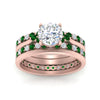 Load image into Gallery viewer, cathedral-multi-stack-emerald-band-ring-in-FD9275ROGEMGR-NL-RG