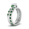 Load image into Gallery viewer, cathedral-multi-stack-emerald-band-ring-in-FD9275ROGEMGR-NL-WG
