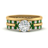 Load image into Gallery viewer, cathedral-multi-stack-emerald-band-ring-in-FD9275ROGEMGR-NL-YG