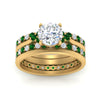 Load image into Gallery viewer, cathedral-multi-stack-emerald-band-ring-in-FD9275ROGEMGR-NL-YG