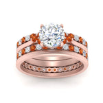 Load image into Gallery viewer, cathedral-multi-stack-orange-sapphire-band-ring-in-FD9275ROGSAOR-NL-RG
