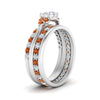 Load image into Gallery viewer, cathedral-multi-stack-orange-sapphire-band-ring-in-FD9275ROGSAOR-NL-WG