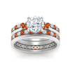 Load image into Gallery viewer, cathedral-multi-stack-orange-sapphire-band-ring-in-FD9275ROGSAOR-NL-WG